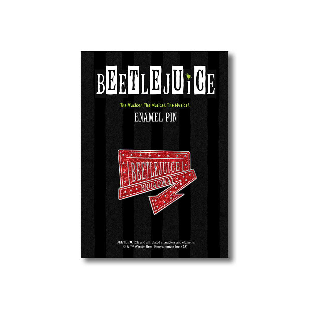 Beetlejuice Broadway Sign Pin
