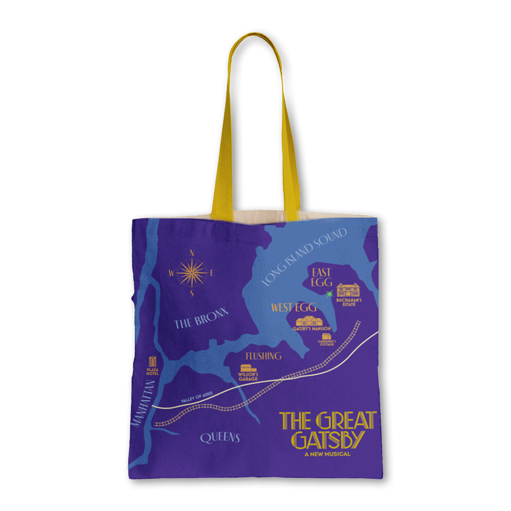 The Great Gatsby Map Tote