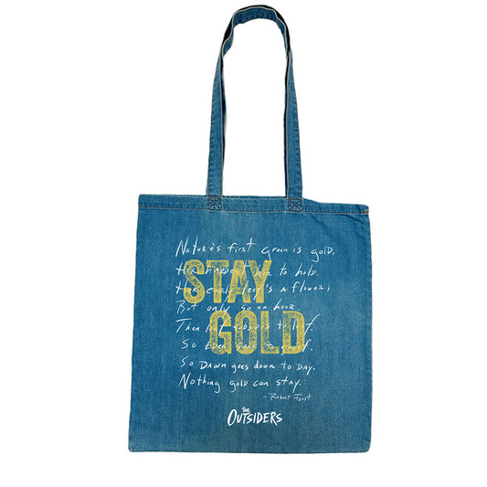 The Outsiders Poem Denim Tote