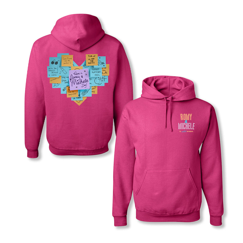 Romy & Michele Sticky Note Hoodie