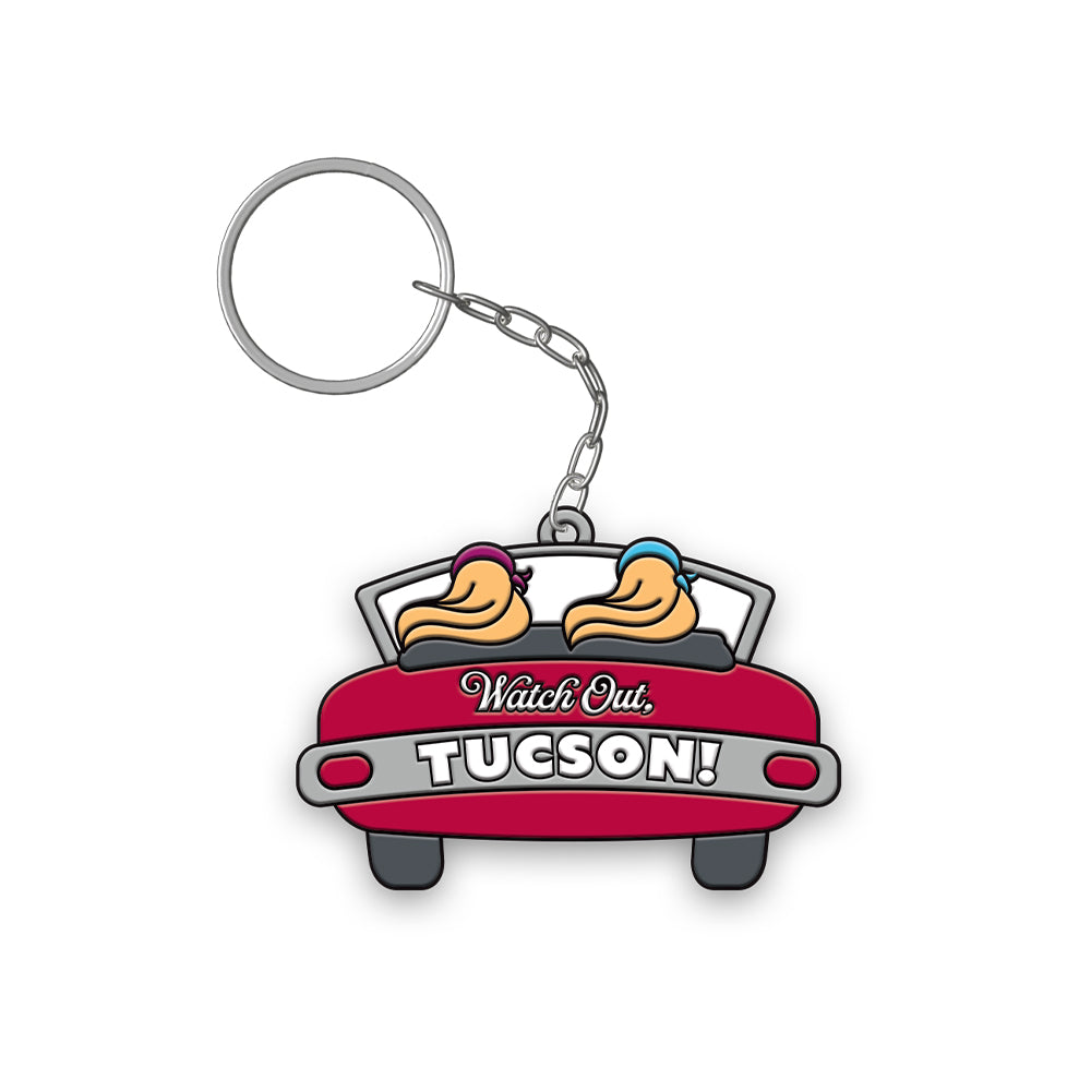Romy & Michele Watch Out Tucson Keychain