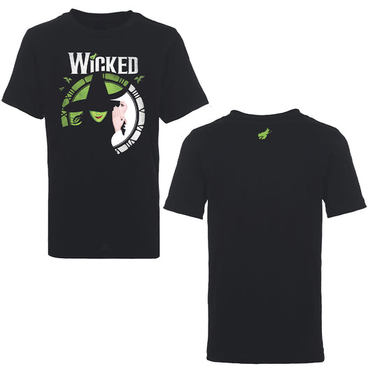 Wicked Unisex Distressed Clock Tee
