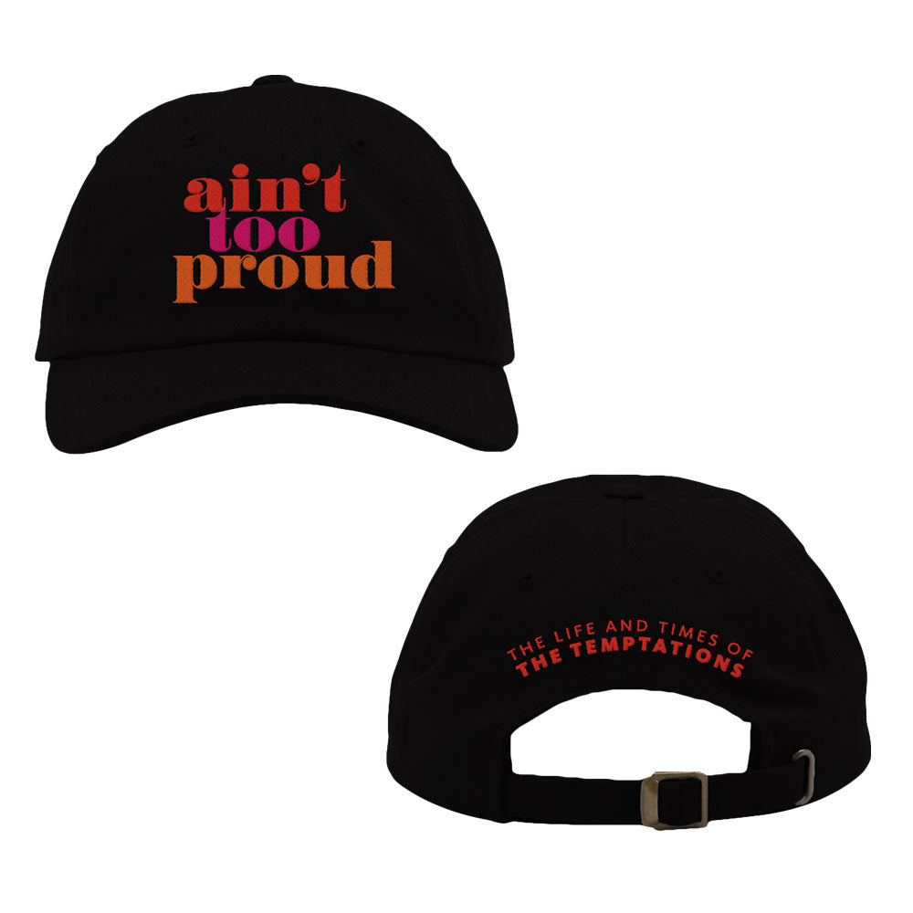 Ain't Too Proud Black Logo Hat