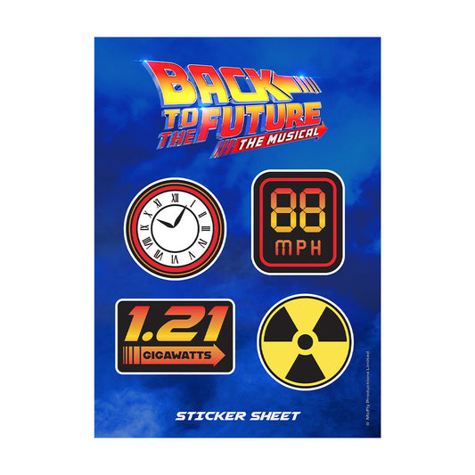 Back to the Future the Musical Sticker Sheet