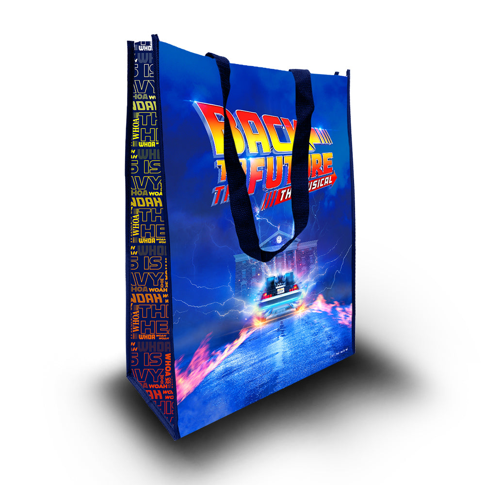 Back to the Future the Musical Time Machine Reusable Tote