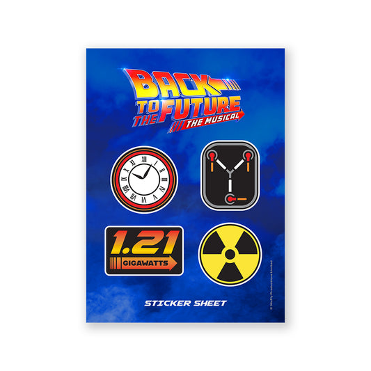 Back to the Future the Musical Flux Sticker Sheet