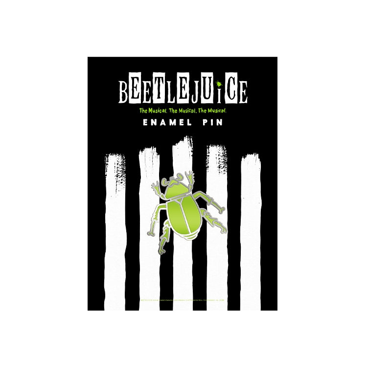 Beetlejuice Enamel Beetle Pin