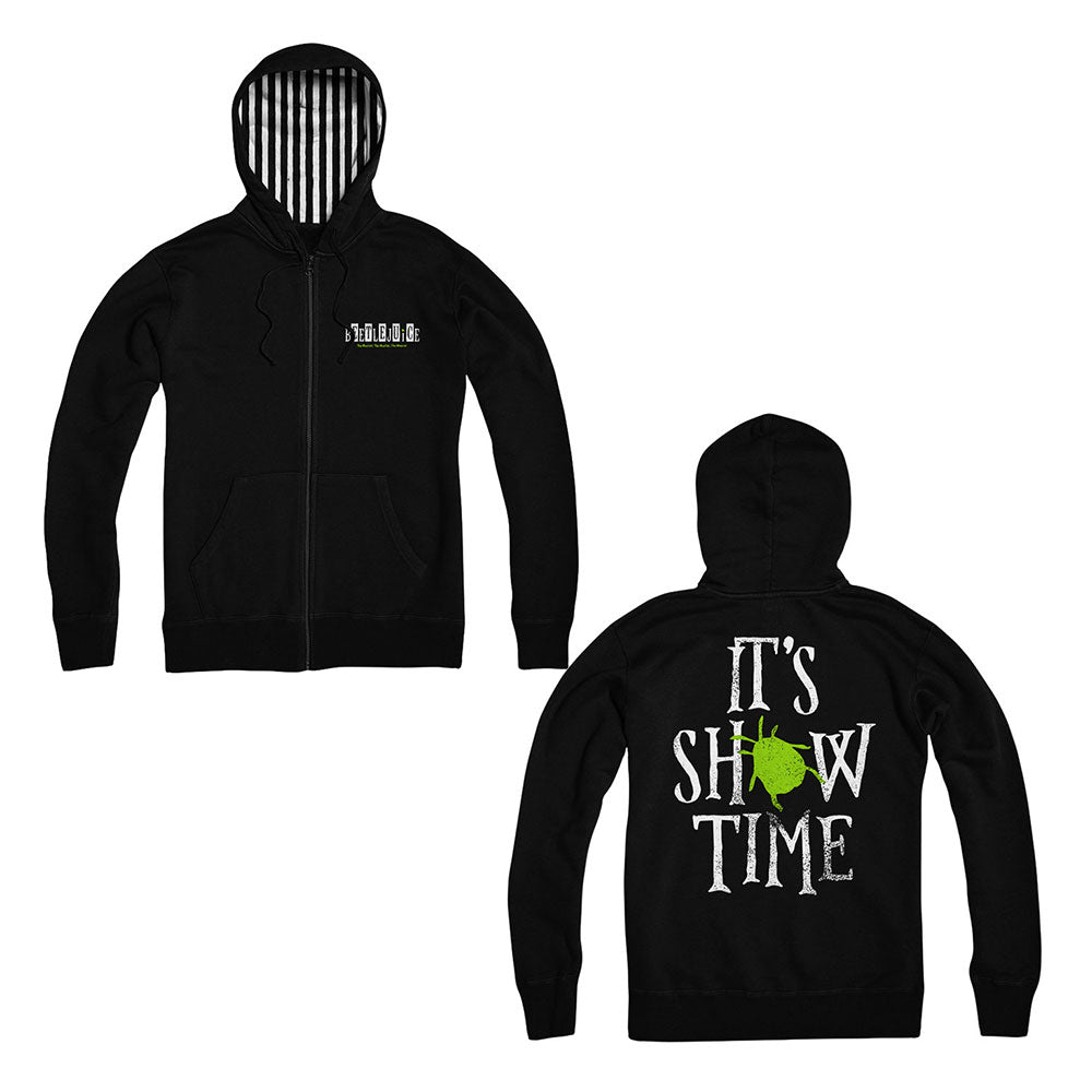 Beetlejuice Its Showtime Striped Hoodie