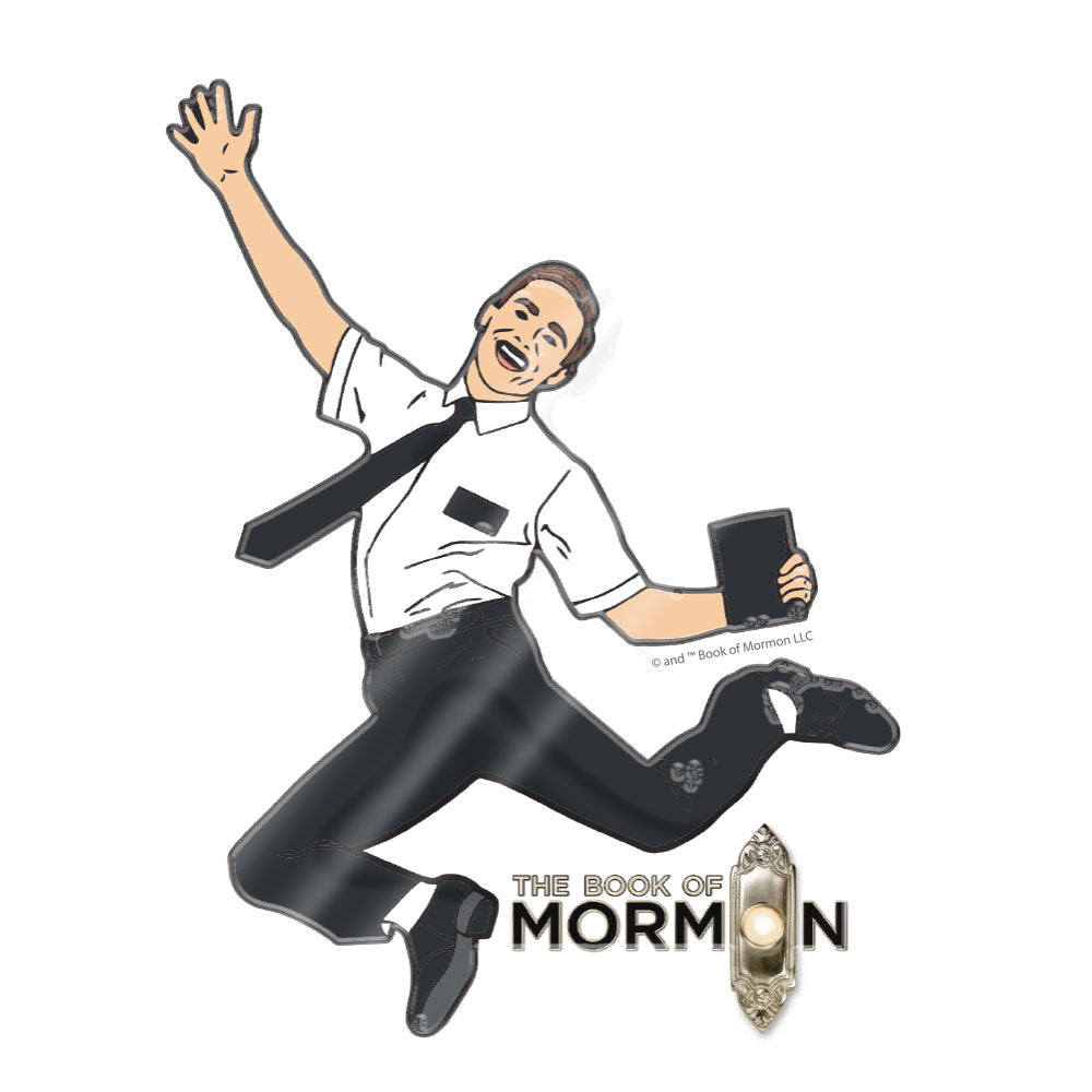 Book of Mormon Jumping Mormon Acrylic Magnet