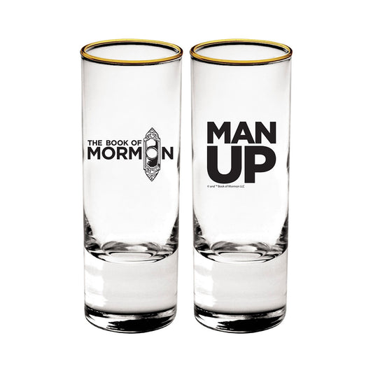 Book of Mormon Man Up Shot Glass