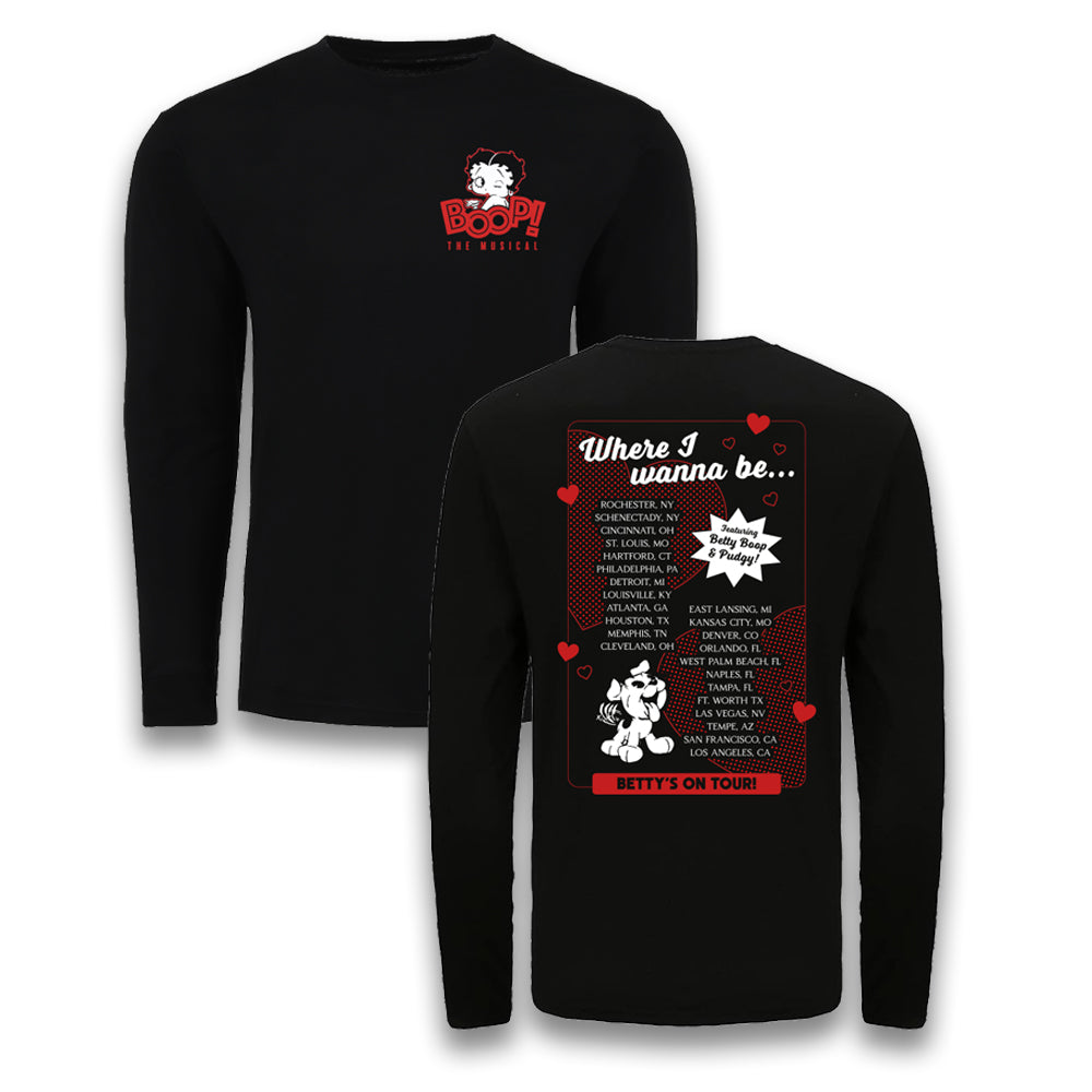 Boop the Musical Tour Back Long Sleeve Tee