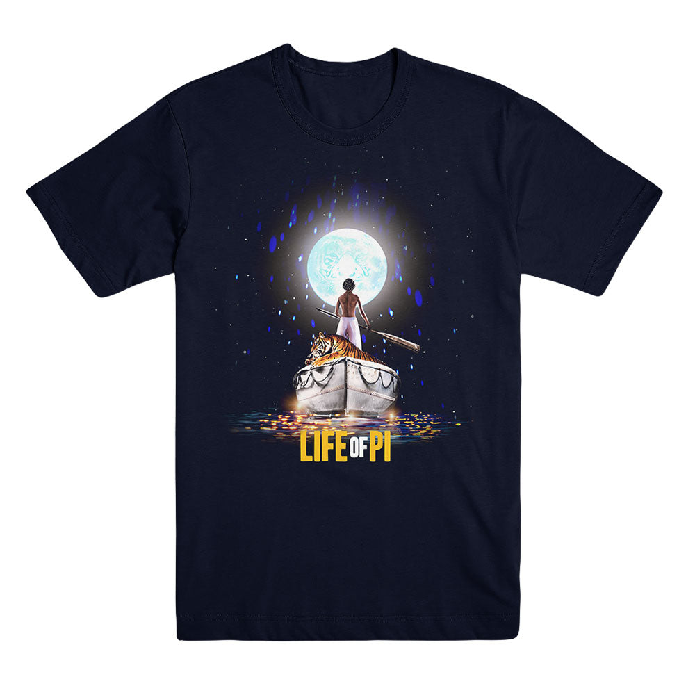 Life of Pi Unisex Navy Keyart Tee