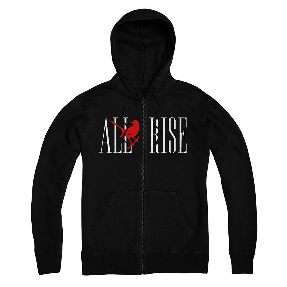 To Kill a Mockingbird All Rise Red Bird Zip Hoodie